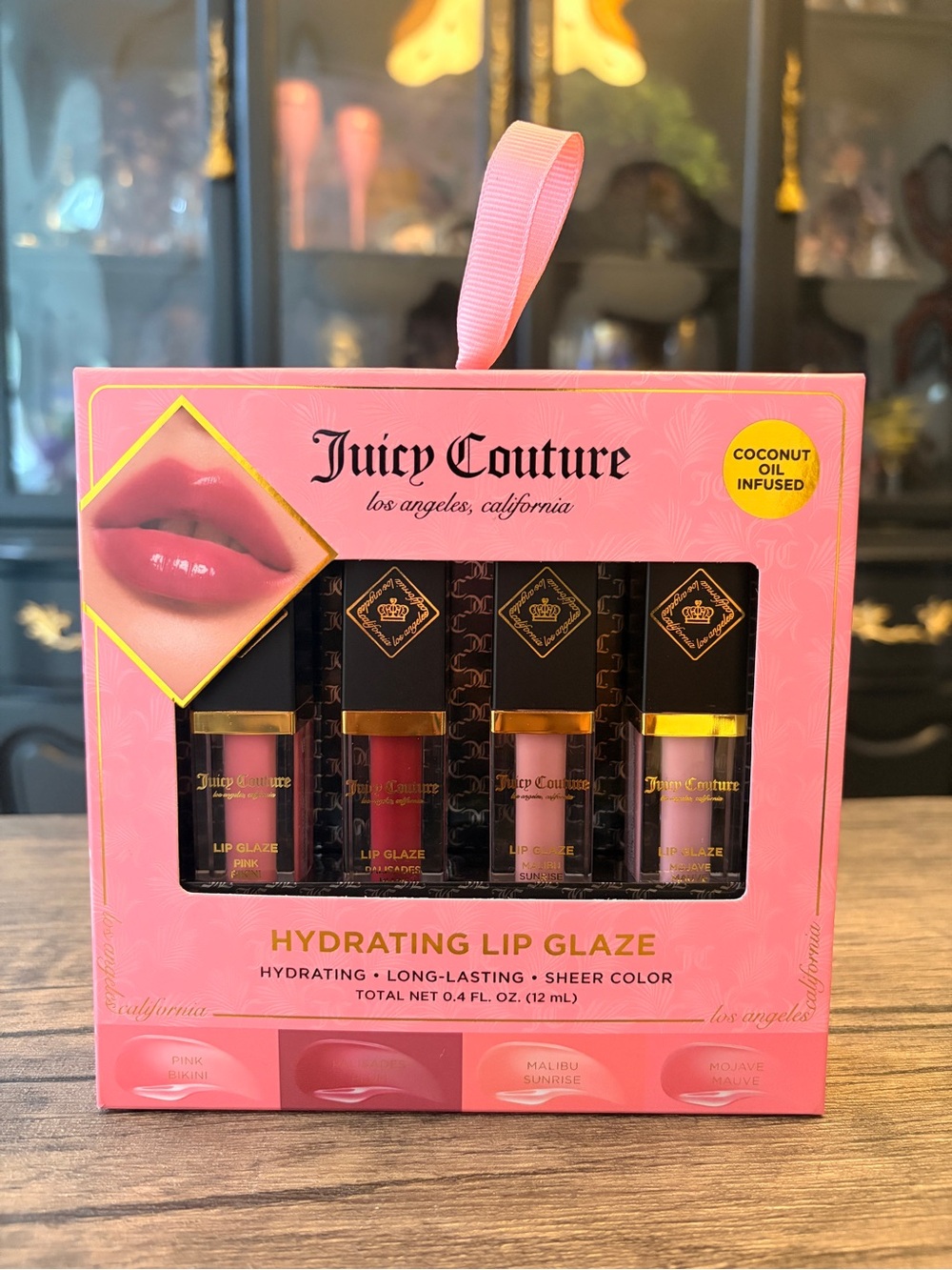 Juicy Couture Hydrating Lip Glaze Set- Coconut oil infused